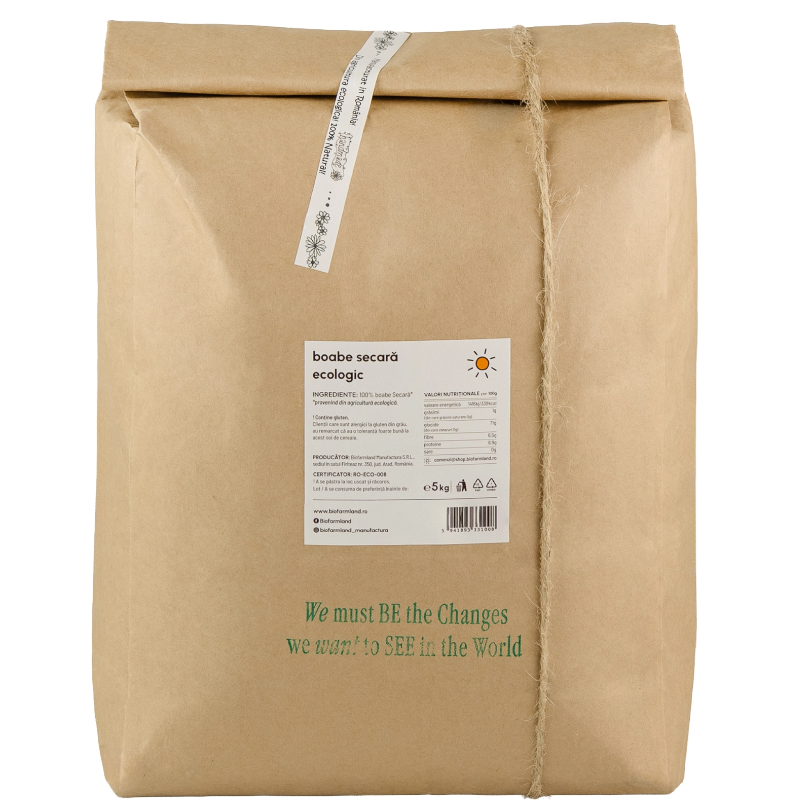 Boabe Cereale Secară Ecologice - 5kg [2]
