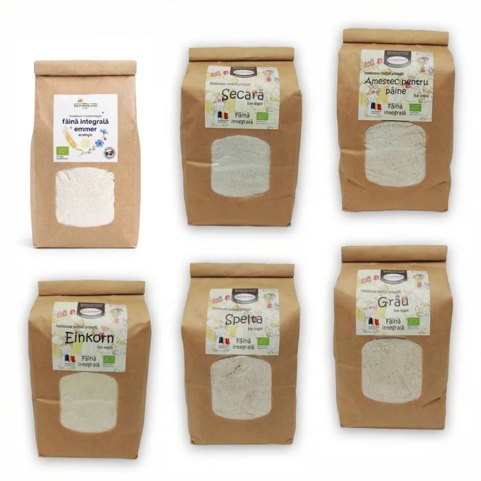 Pachet Sortiment de 5 Tipuri de Făină Ecologică - 5kg [1]