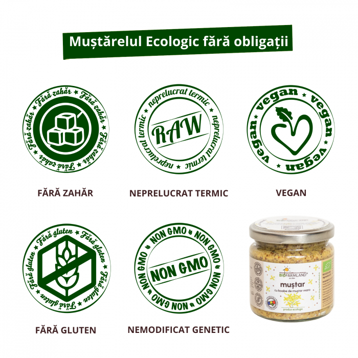 Sortiment 6 borcane muștar ecologic - 1,17 kg [5]
