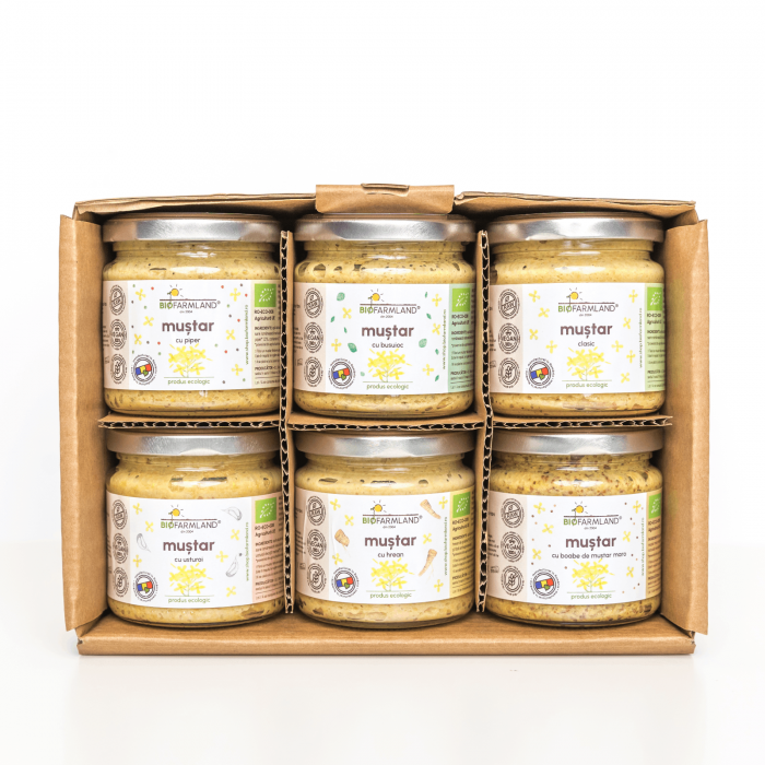 Sortiment 6 borcane muștar ecologic - 1,17 kg [2]