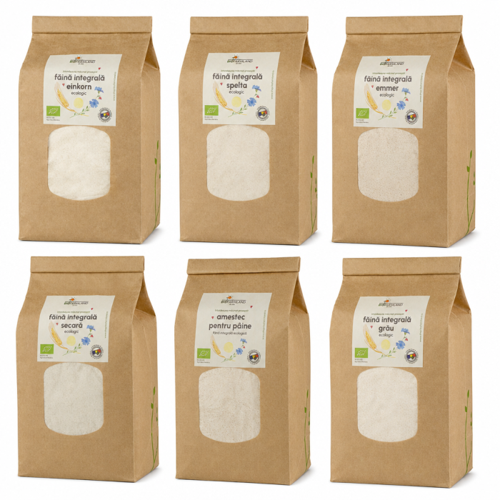 Pachet Sortiment de 5 Tipuri de Făină Ecologică - 5kg [1]