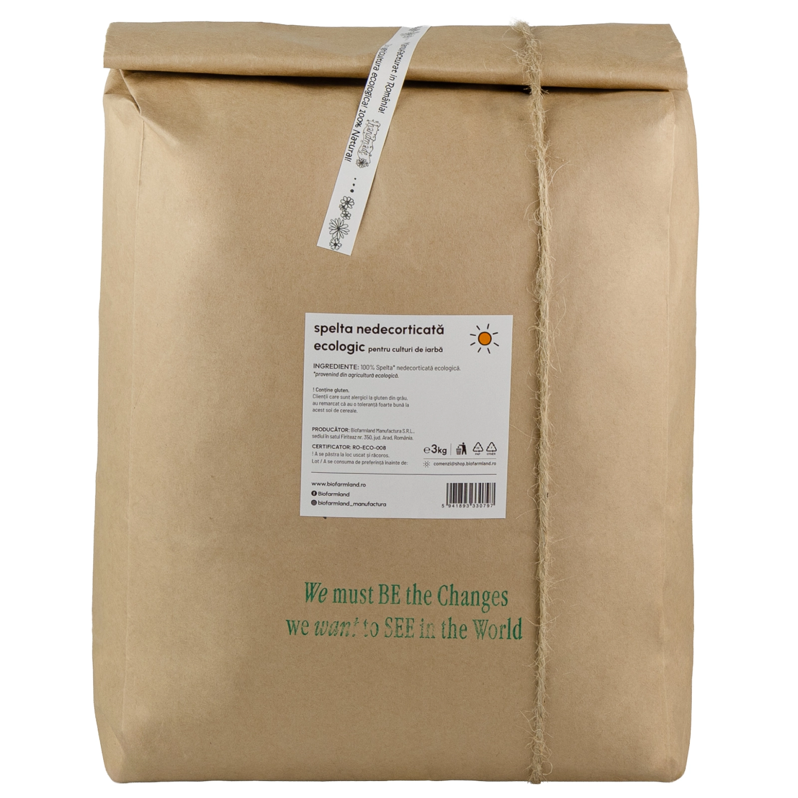 Spelta Nedecorticată ECO pentru Culturi de Iarbă - 3kg [2]
