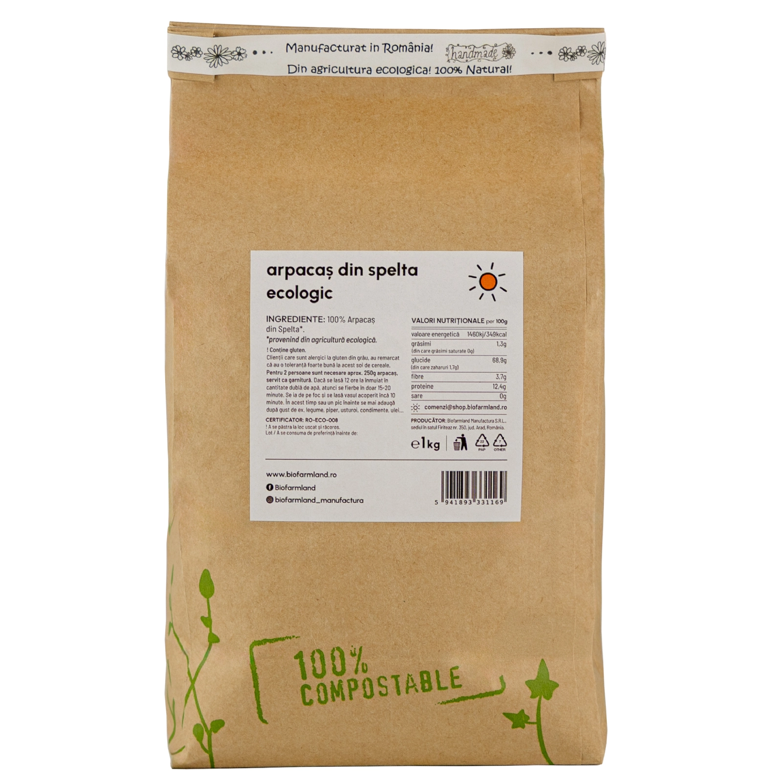 Arpacaș din Spelta Ecologic - 750g [1]
