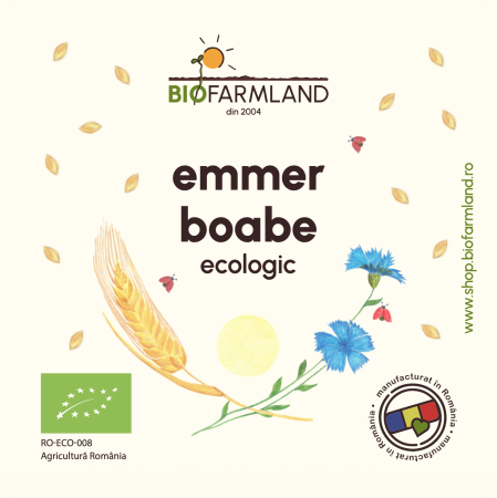 Cereale Emmer boabe întregi - Boabe de Emmer întregi ecologice | 20kg