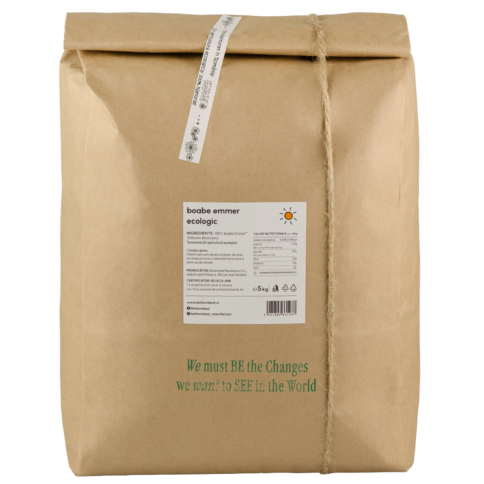 Boabe de Emmer întregi ecologice | 5kg [1]