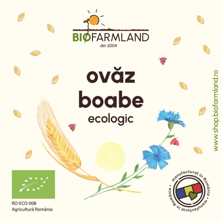 Cereale bio - Boabe de ovăz întregi ecologice - 5kg