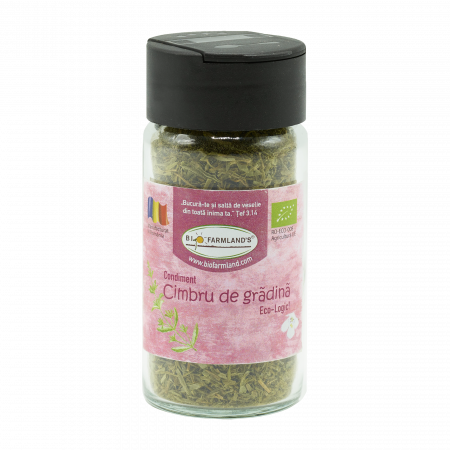 Condimente bio - Condiment Cimbru de Grădină ECOLOGIC - 15g (Flacon Sticlă)