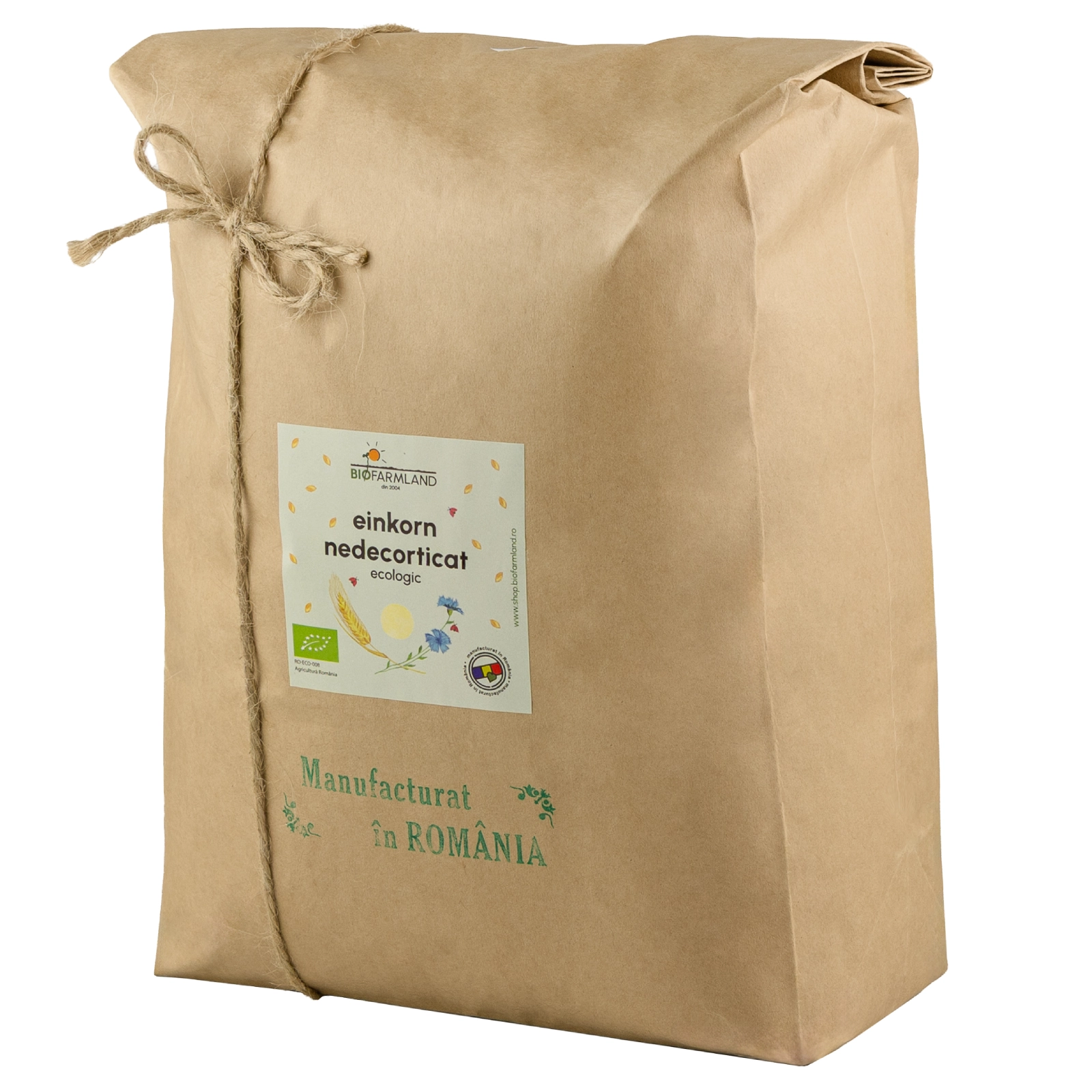 Cereale bio - Einkorn Nedecorticat ECO pentru Culturi de Iarbă - 3kg