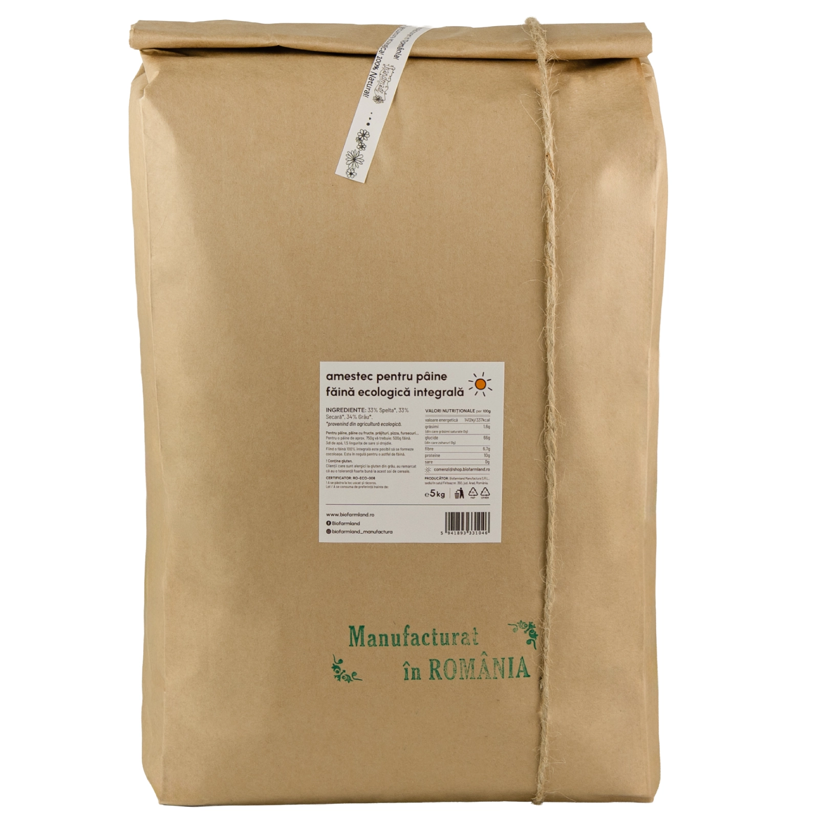 Făină Integrală „Amestec pentru Pâine” BIO - 5kg [1]