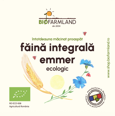 Făină integrală Emmer - Făină integrală ecologică Emmer | 20kg
