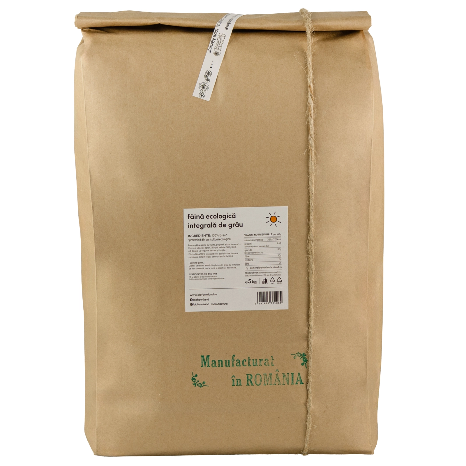 Făină Integrală Ecologică de Grâu - 5 kg [1]