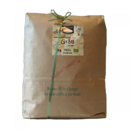Făină integrală certificată ecologic - Făină Integrală Ecologică de Grâu - 5 kg