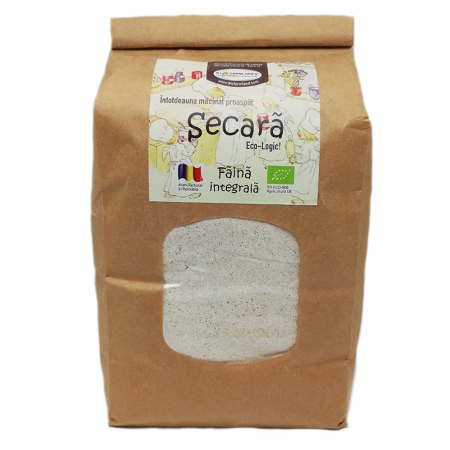 Făină integrală certificată ecologic - Făină Integrală Ecologică de Secară - 1 kg