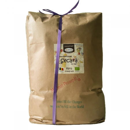 Făină integrală certificată ecologic - Făină Integrală Ecologică de Secară - 5 kg