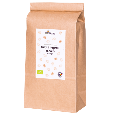 Fulgi integrali de cereale - Fulgi de secară integrali, naturali și nutritivi | 1 kg