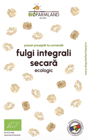 Fulgi integrali de cereale - Fulgi de secară integrali, naturali și nutritivi | 5kg