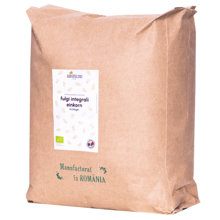 Fulgi integrali de cereale - Fulgi integrali de einkorn (alac), grâu antic pur | 5kg