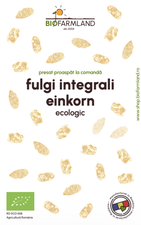 Fulgi integrali de cereale - Fulgi integrali de einkorn (alac), grâu antic pur | 5kg