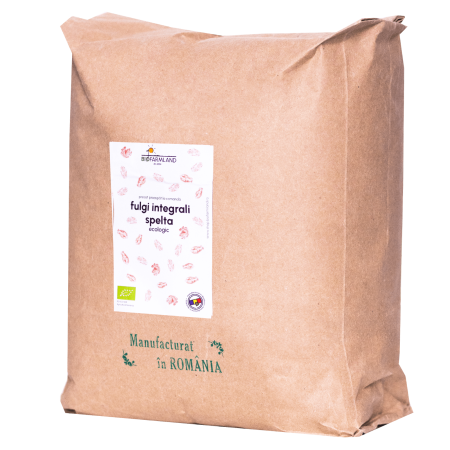 Fulgi integrali de cereale - Fulgi integrali de grâu spelta, sursă de fibre - 5kg