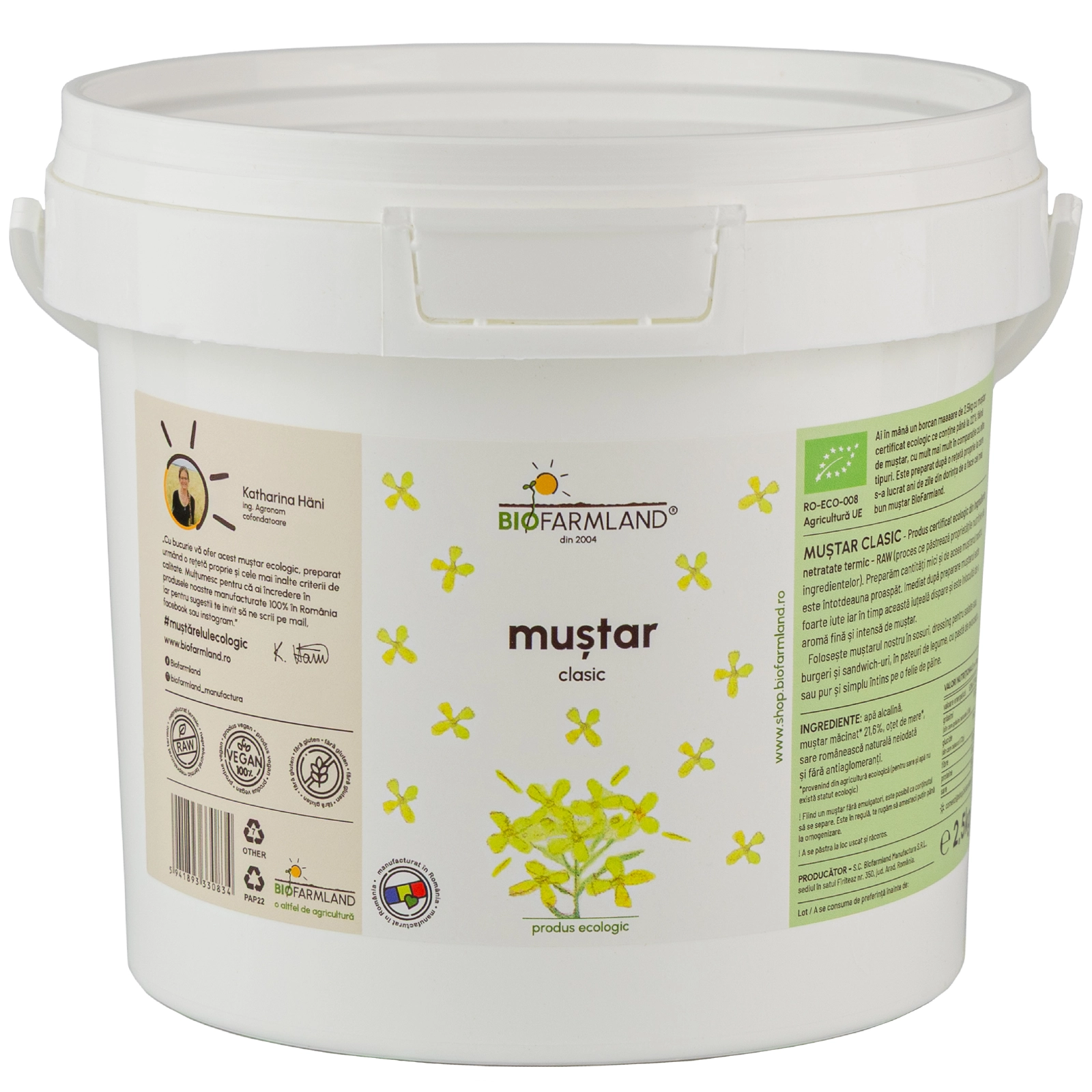 Muștar bio - Muștar Clasic ecologic - 2,5 kg