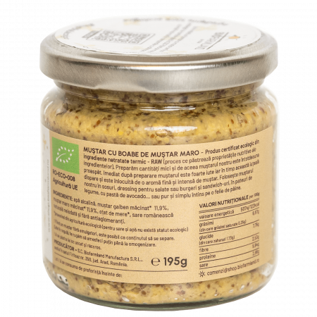 Muștar Clasic no 2 din boabe maro ecologic - 195g [1]
