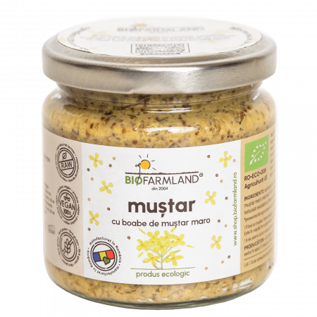 Muștar bio - Muștar Clasic no 2 din boabe maro ecologic - 195g
