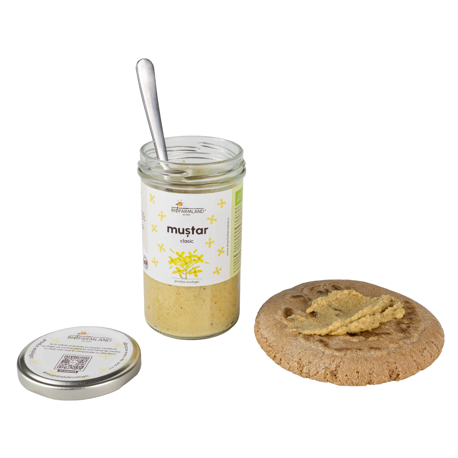 Muștar Classic ecologic - 195g [2]