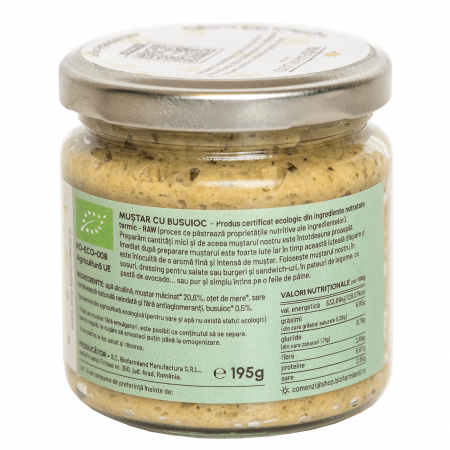 Muștar cu Busuioc ecologic - 195g [1]