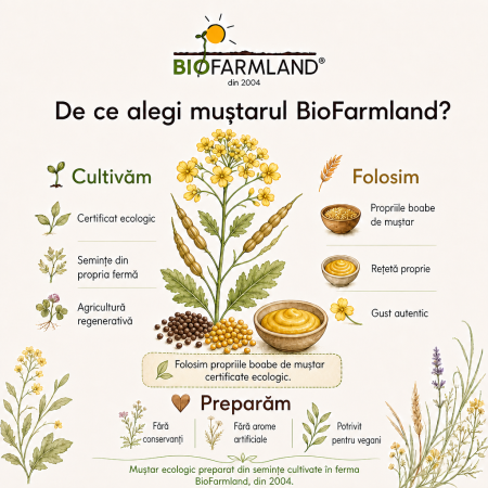 Muștar cu Hrean ecologic - 195g [2]