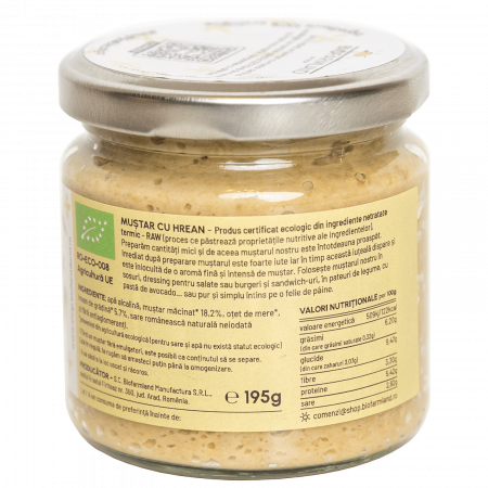Muștar cu Hrean ecologic - 195g [1]