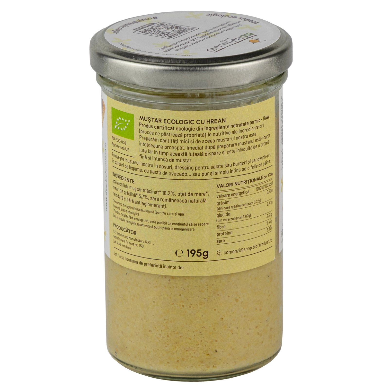 Muștar cu Hrean ecologic - 195g [1]