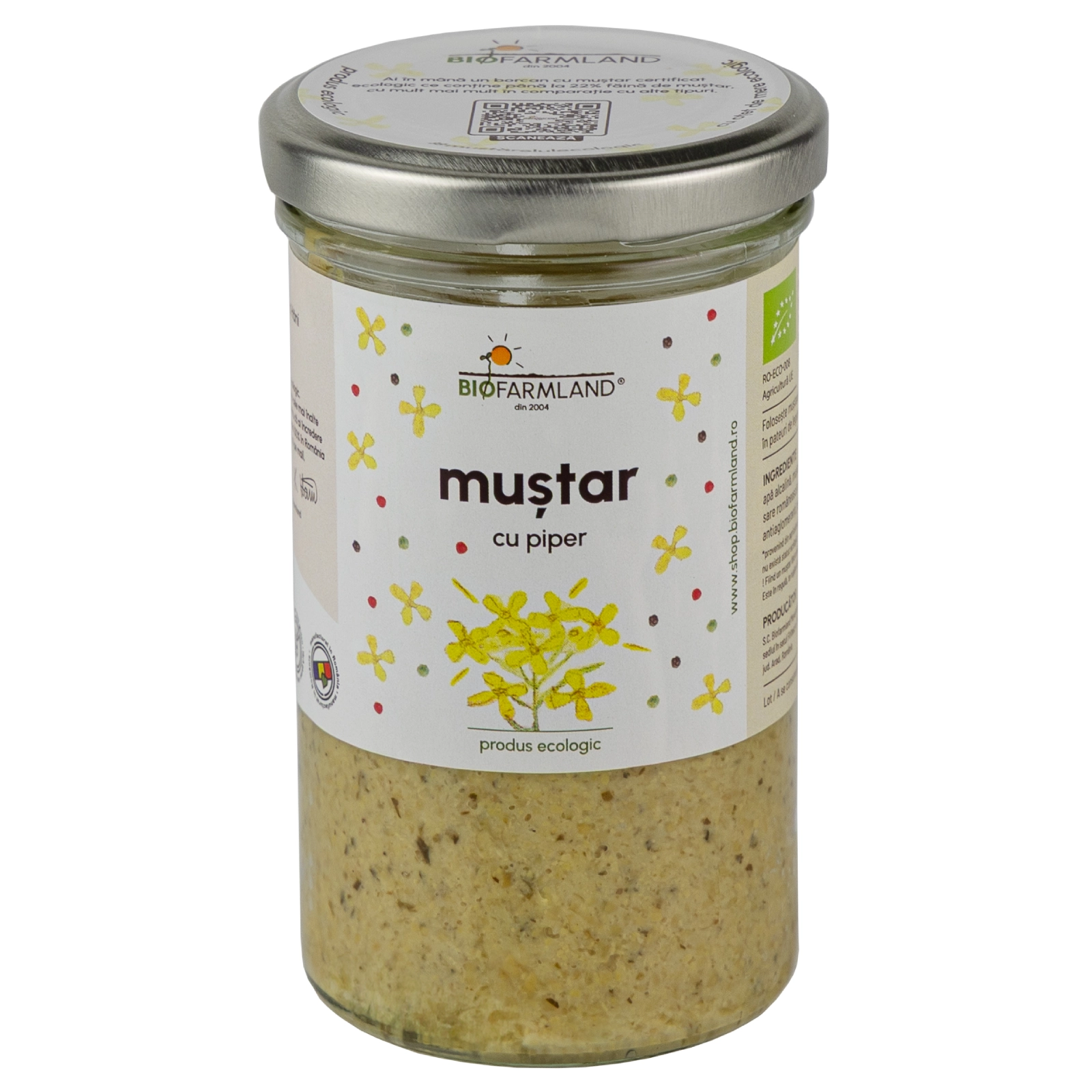 Muștar bio - Muștar cu Piper ecologic - 195g