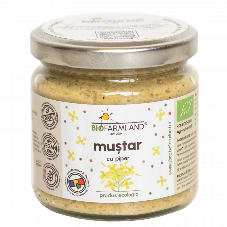 Muștar bio - Muștar cu Piper ecologic - 195g