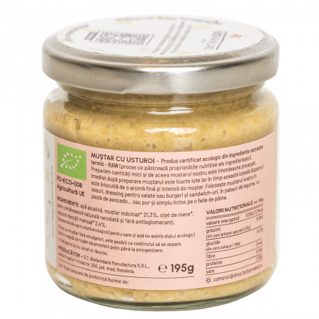 Muștar cu Usturoi ecologic - 195g [1]
