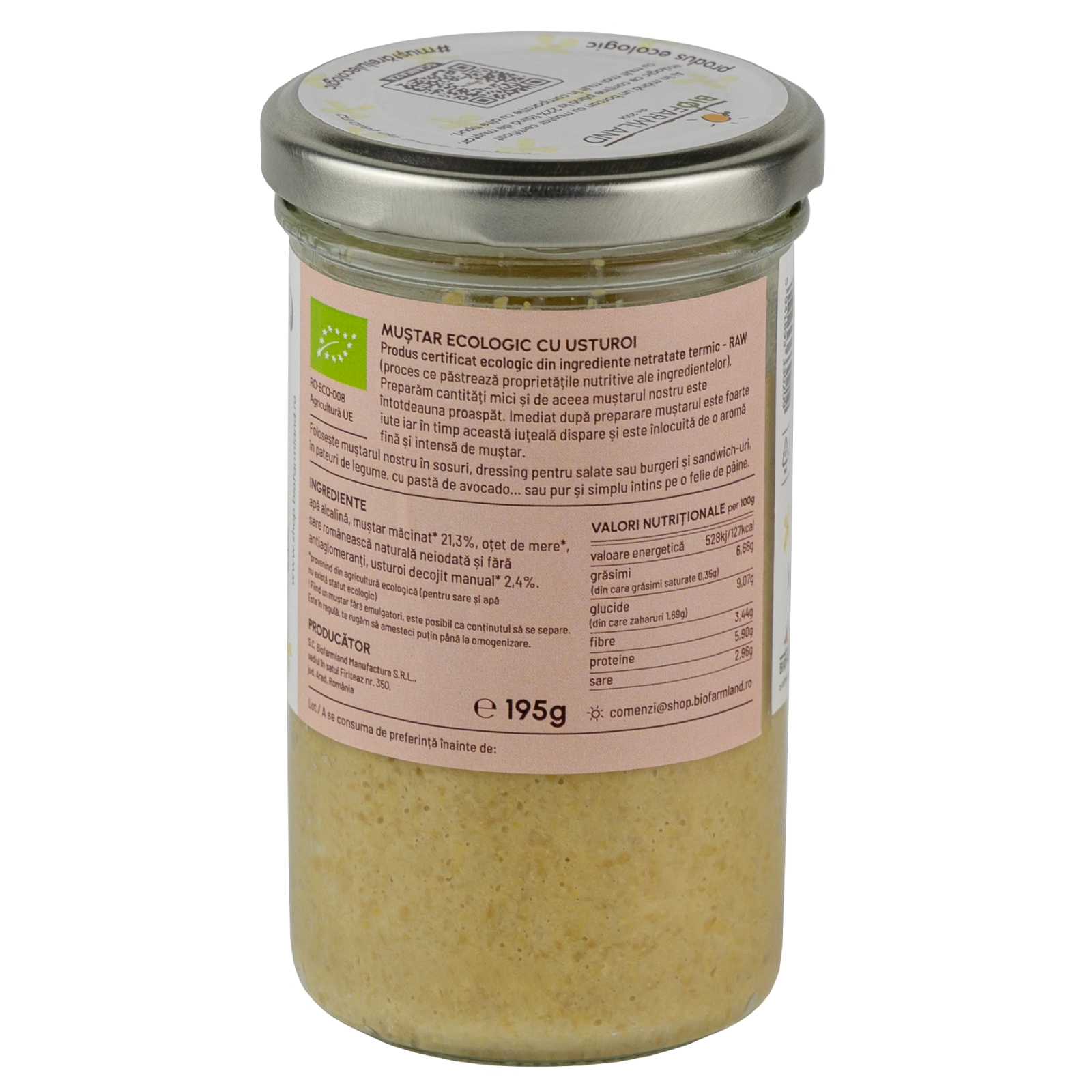 Muștar cu Usturoi ecologic - 195g [1]
