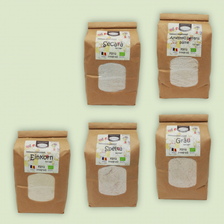 Sortimente - Pachet Sortiment de 5 Tipuri de Făină Ecologică - 5kg
