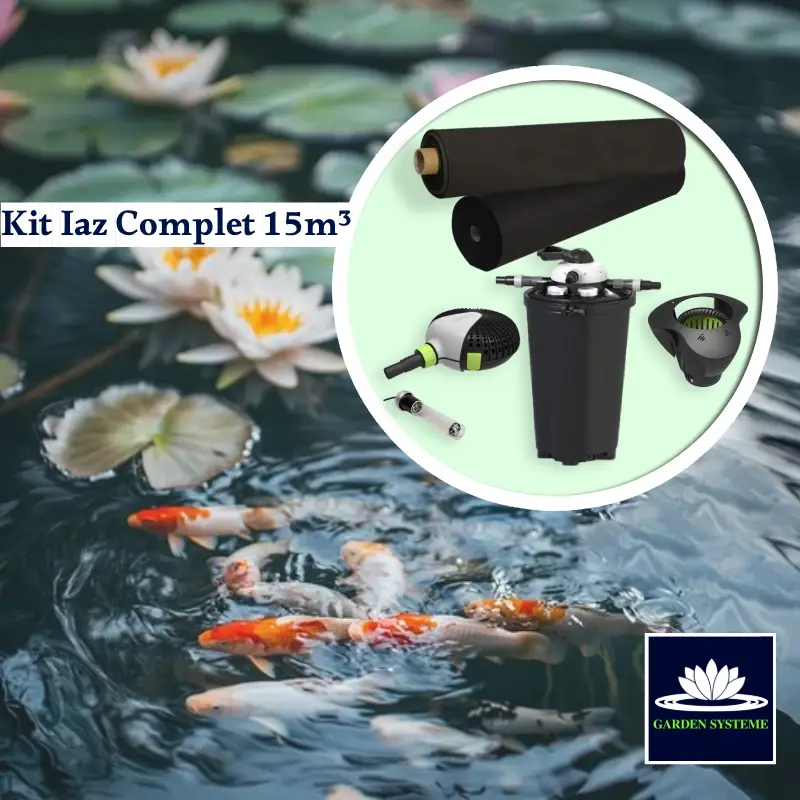 Filtrare si aerare - Kit complet constructie si filtrare iaz 15m³ cu pesti