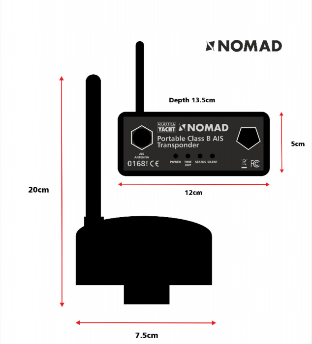 Digital Yacht transponder AIS portabil - NOMAD 2 [4]