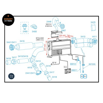 Incalzitor diesel pentru ambarcatiuni Wallas 22 GB [7]