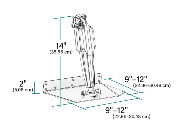 Lenco Pro Control Auto cu Kit Standard Trim Tab 9" x 12" & 12" x 12" [2]