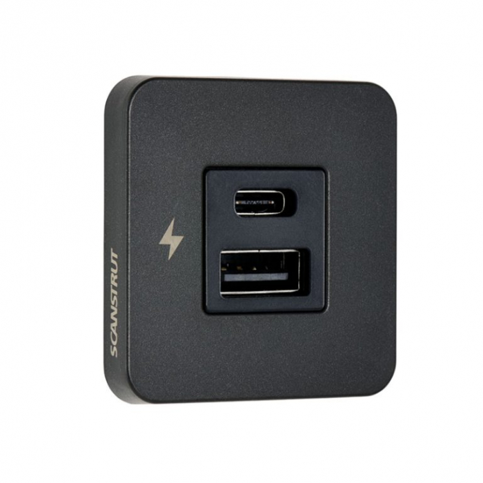 Scanstrut USB-A / USB-C Interiors Charging Socket 12/24V [1]