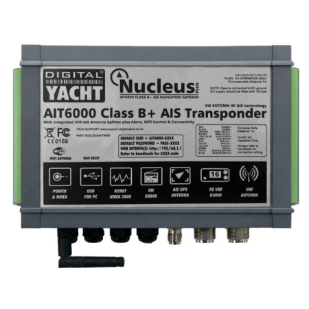 AIS - Digital Yacht AIT6000 – Transponder AIS cu splitter VHF, alarme, NMEA 2000 și Wi-Fi