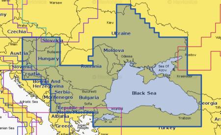 Navionics+ - Harta digitala Navionics+ Marea Neagra & Marea Azov