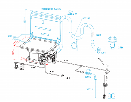 Incalzitor diesel si plita ceramica pentru ambarcatiuni Wallas DSL 800 [5]