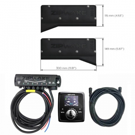 Trim Control - Zipwake kit sistem manual & automat de interceptori seria S Chine