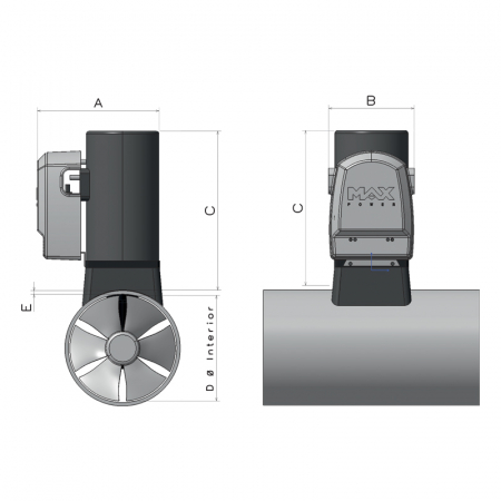 Max Power Electric Tunnel Thruster CT 35 [1]