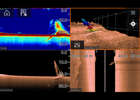 Raymarine sonar extern 1 kW RealVision 3D RVX1000 [2]