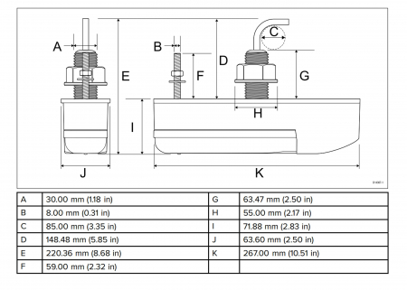 Raymarine sonda thru-hull HV-300 [6]