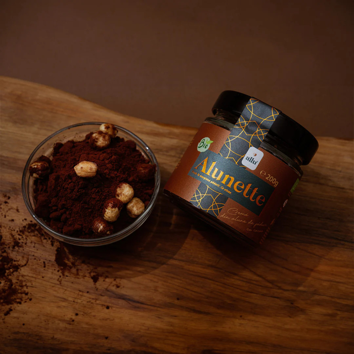Crema de alune de padure Bio Alunette cu cacao [2]