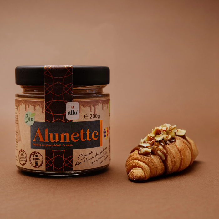 Crema de alune de padure Bio Alunette și Ciocolată cu lapte [4]